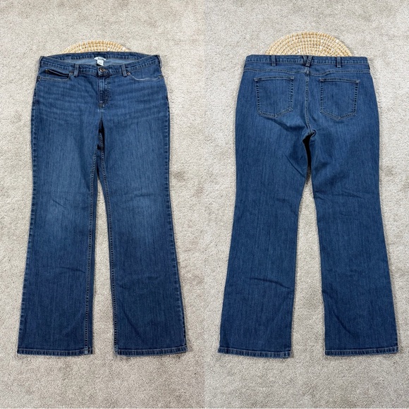 Duluth Trading Co Women's DuluthFlex Daily Denim Bootcut Jeans Mid Rise 16X33 - Picture 2 of 16